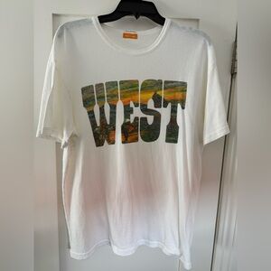 MOTHER White Tee with Orange Label